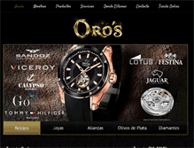 Tablet Screenshot of joyeriaoros.com
